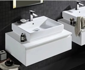 Lavoar pe blat Grohe Cube Ceramic cu PureGuard 60x49 cm