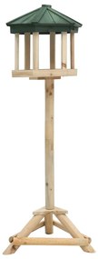 Hranitor pentru pasari vertical, 33x106 cm, lemn masiv de brad