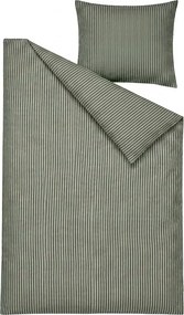 Lenjerie de pat din bumbac SOFT STRIPES verde Dimensiune lenjerie de pat: 70 x 80 cm | 140 x 200 cm