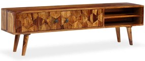 244683 vidaXL Dulap TV din lemn masiv de acacia, 140x30x40 cm