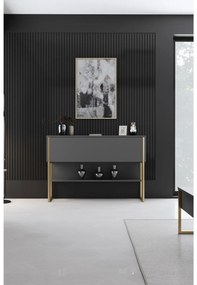Măsuță consolă Luna 4 (auriu + antracit) . 1102308