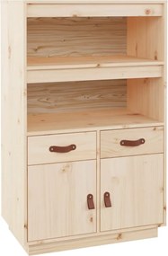 vidaXL Dulap înalt, 67x40x108,5 cm, lemn masiv de pin