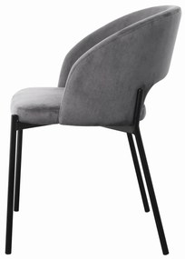 Scaun K455 Velvet Gri – H77