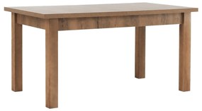 Masa extensibila pentru dining, stejar lefkas inchis, 160-203x90 cm, MONTANA STW