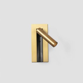 Aplica cu reader LED directionabil stil minimalist GABO bronz