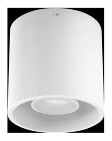 Plafonieră Sollux Roda, alb