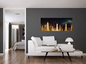 Tablou - Noapte de aur (120x50 cm)