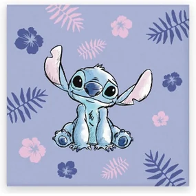 Disney Lilo și Stitch Purple prosop de mână, prosop de față, prosop 30x30cm