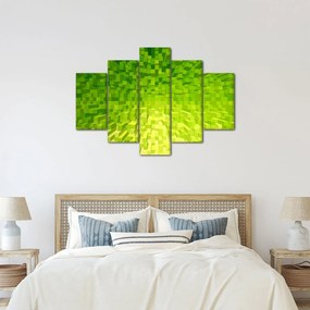 Tabloul cuburilor galbenverzui (150x105 cm)