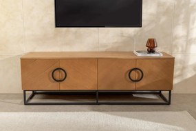 Comoda TV GRANDEZZA 180cm stejar natural