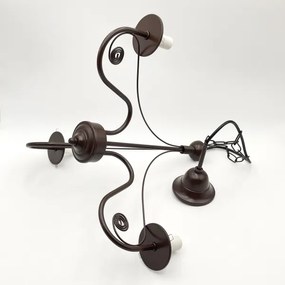 Lustră pe lanț Brilagi COTTAGE 3xE14/40W/230V maro