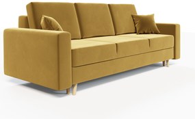 Canapea extensibilă Kineton (galben). 1007751