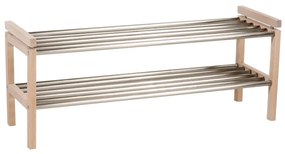 Pantofar în culoare naturală din lemn de stejar Confetti – Rowico