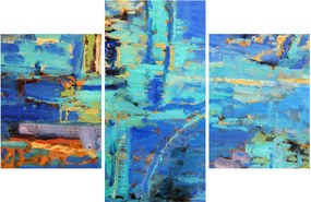 Tablou - pictură abstractă în ulei (90x60 cm)