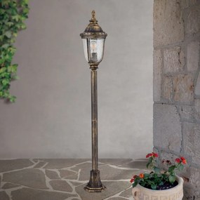 Stalp iluminat exterior IP23 H112cm August AL 11-1122/1 Patina OR