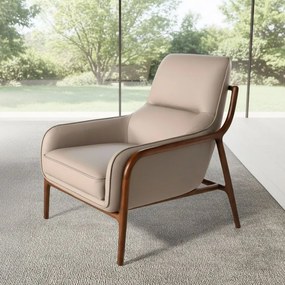 Fotoliu LUX design italian, Piele Naturala, Mink