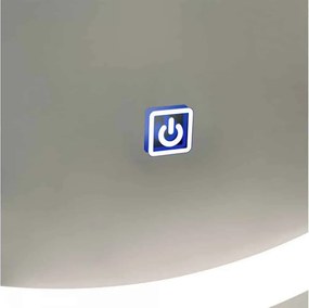 Oglindă lemn masiv cu iluminare LED si acționare touch 60 cm