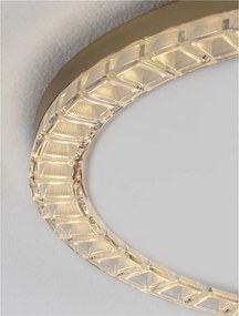 Plafoniera circulara aluminiu auriu GREAMY D-46cm