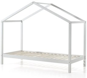 Set DALLAS în alb format dintr-un Pat copii Vipack fără gard (90 x 200 cm) și un sertar.
