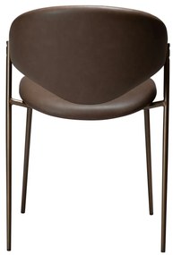 Scaun de dining maro închis din imitație de piele Zone – DAN-FORM Denmark