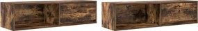 vidaXL Dulapuri TV 2 buc Stejar afumat 100x31x25,5 cm Lemn prelucrat