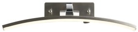 Aplica de perete LED pentru oglinda sau tablou Santorini argintiu, L-40cm