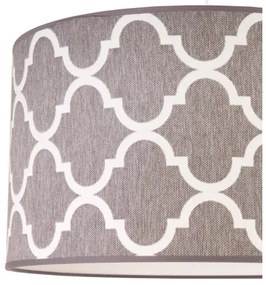 Lustră pe cablu Duolla MAROKO 1xE27/40W/230V d. 45 cm gri/alb