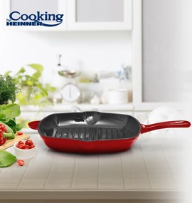 Tigaie Grill Fonta 26.5x4.5 Cm, Red Line, Cooking By Heinner HR-KN-G26