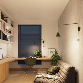 Lampă de perete Sollux SL.1700 NOX 1xE14/10W/230V verde