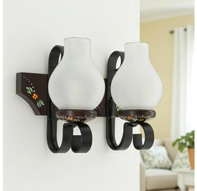 Brilagi - Aplica de perete QUEEN 2xE14/40W/230V fag/wenge