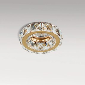 Spot incastrat cristal pentru tavan ESTER 1 auriu
