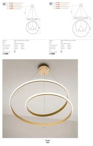Lampă de perete LED dimmabilă TORSION Redo 01-1789, 27W/230V, albă