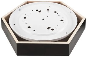 Plafonieră HEX 2xE27/60W/230V d. 43 cm negru pin