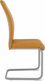Scaun dining, muştar / gri, NOBATA