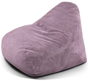 Fotoliu bean bag mov cu tapițerie din catifea reiată Snug 100 – SLOWDOWN