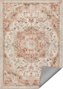 Covor antiderapant Songmics Vintage, 120x170 cm, lavabil la masina, poliester, cappuccino