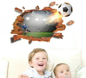 Sticker perete I Love Football 3D