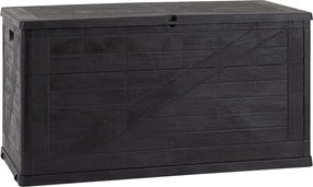 WOOD cutie de depozitare din plastic pentru grădină 420 L, g