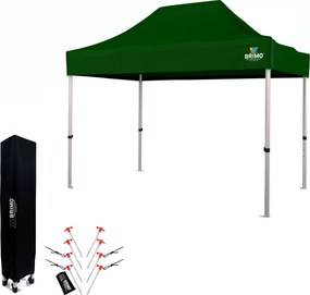 Cort tip foarfecă 2×3 m din aluminiu fără pereți | Montare rapidă și cadru ușor, rezistent - fara 3 pereti - Verde