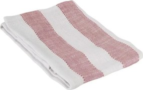 Prosop de bucătărie din bumbac organic 50x70 cm roz, „Ida Stripe"