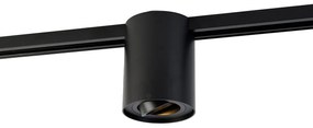 Spot modern negru pe șină monofazată - Iconic Rondoo Up