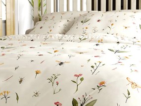 Lenjerie de pat policoton INSECTA POLY crem Dimensiune lenjerie de pat: 70 x 90 cm | 140 x 220 cm