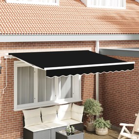 vidaXL Material de înlocuire pentru copertină Negru 350 x 200 cm Pânză