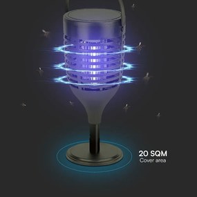 Aparat aniti-insecte cu incarcare solara 3in1 1.3w