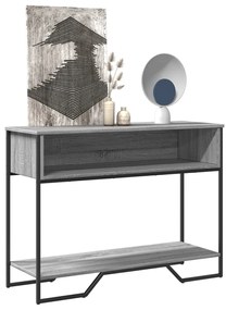 vidaXL Măsuță consolă, gri sonoma, 100x35x74,5 cm, lemn prelucrat