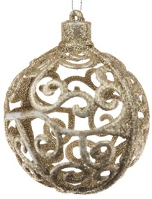 Decorație de Crăciun Carlita Glob auriu, 7 cm,plastic