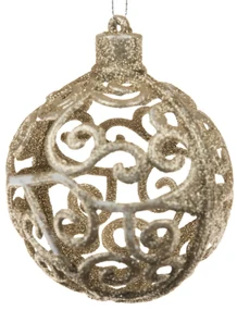 Decorație de Crăciun Carlita Glob auriu, 7 cm,plastic