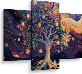 Tablou – Arbore violet plin de energie (90x60 cm)