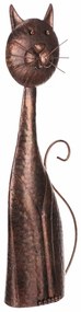 Decorațiune de grădină din metal Cat cupru , 22 x61 x 11 cm
