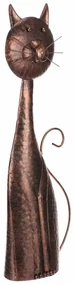Decorațiune de grădină din metal Cat cupru , 22 x61 x 11 cm